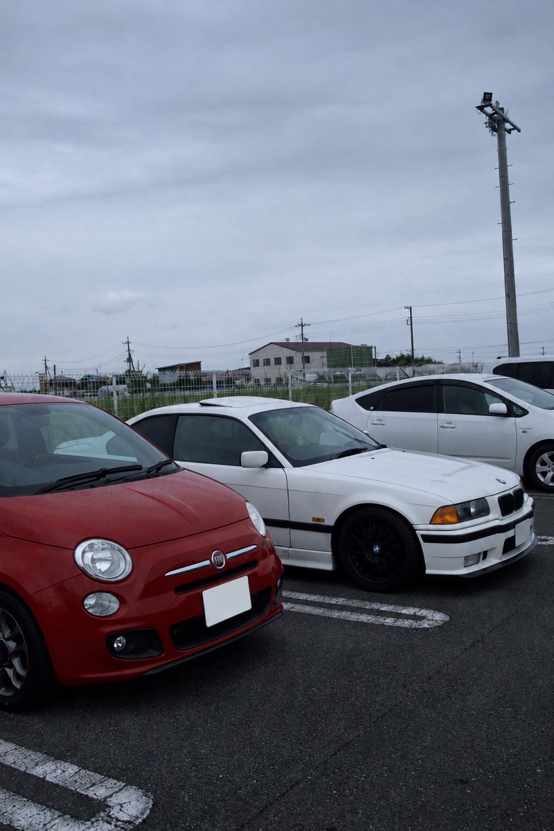 _takanya_'s tweet photo. 友達がfiat500ﾁﾝｸﾁｪﾝﾄ納車するっていうからツーリングしてきた https://t.co/b5O0ow6Flw