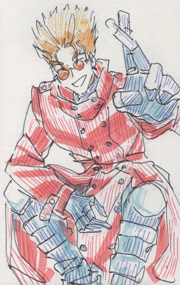 tatatasoma's tweet photo. full of love and peace, fool for love and peace
#trigun https://t.co/z4Jtwe00GF
