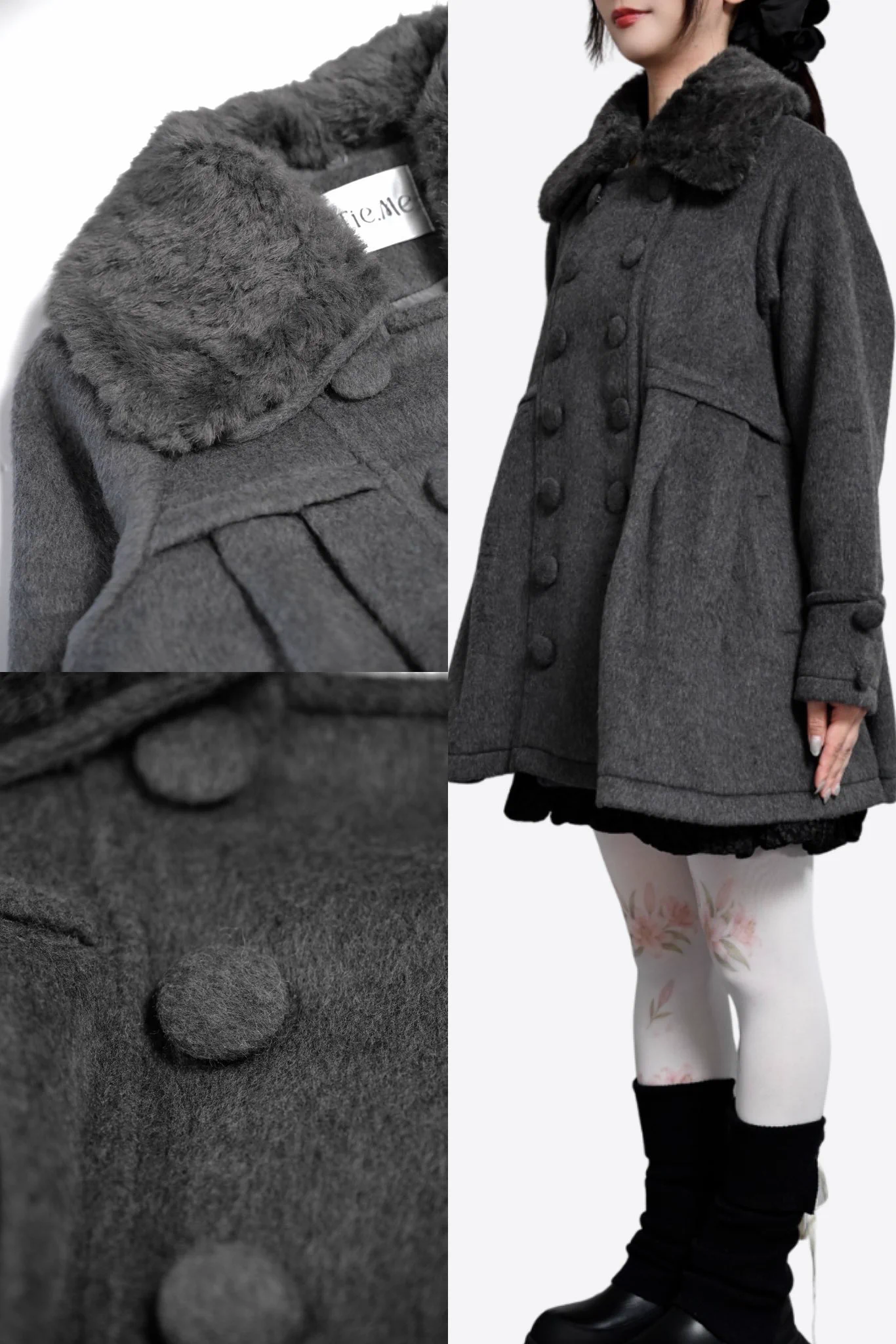 ジャケット・アウター Tie.me grace fur collar wool coat Tie.Me on X: 
