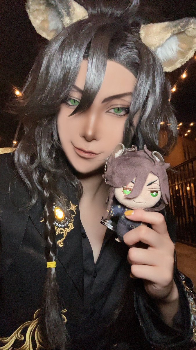 Lay_Oto0727's tweet photo. ど加工だけど同じ表情がんばつた
 #Dハロ仮装2026  #Dハロツイステ https://t.co/06j2fBBvFb