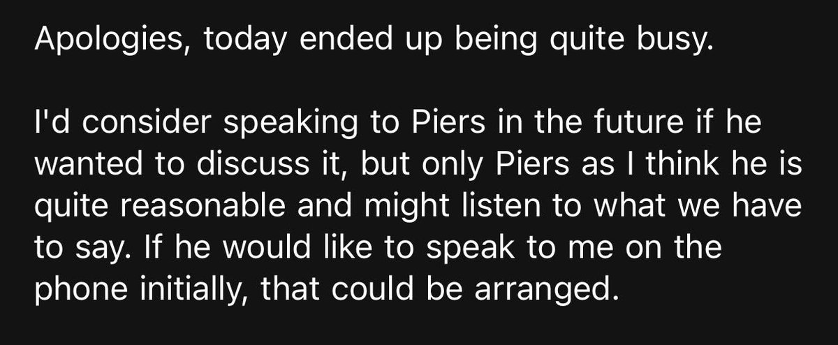 Sjopinion10's tweet photo. I told you this group wouldn’t come on and discuss it with me ,preferring to only discuss these matters with those that agree … #jimratcliffe #mufc

We asked them also to come on @SportsUncensrd … below was there response …. 

To coin a famous Disney  line “I think I’ve seen about everything”  apparently Piers is more reasonable 🤡