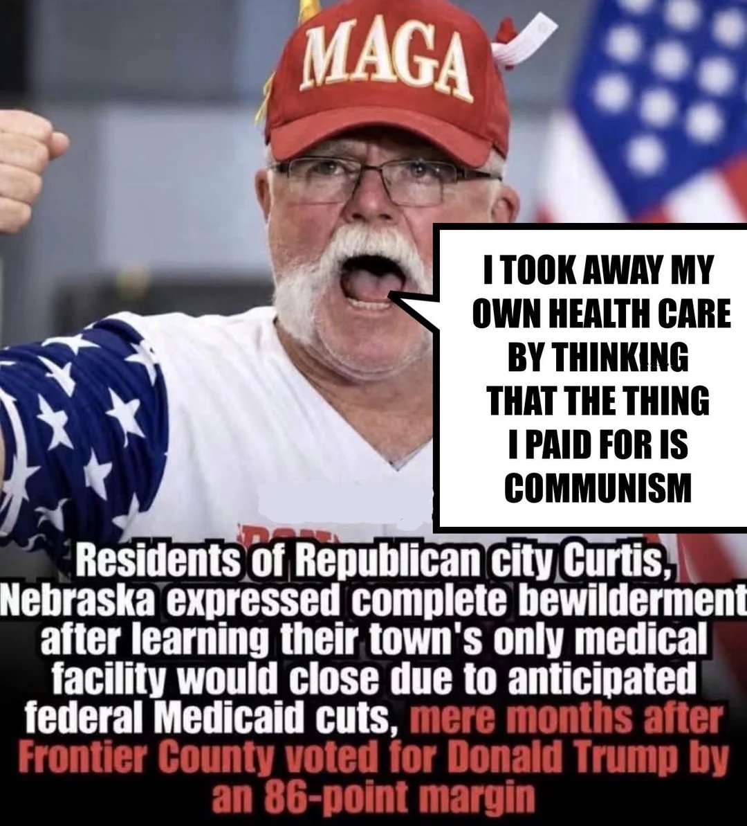 YourAnonNews's tweet photo. Dumb fucks.
Why should anyone have sympathy for these people? Why should anyone care about people so stupid that they vote against their own best interests?
They laughed at us, spit at us, called us every name under the sun and they expect sympathy? Fuck them. https://t.co/9yM4CCScJL
