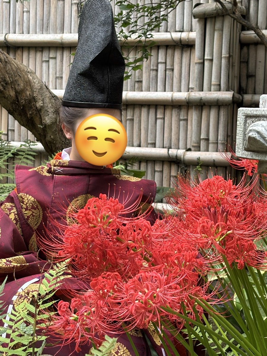tk1833811's tweet photo. なんか……狩衣なのに凄い信澄感……😇
彼岸花を愛でながら「舅殿☺️」とか呟いてそうで爆 https://t.co/P5WcTJ8xTP