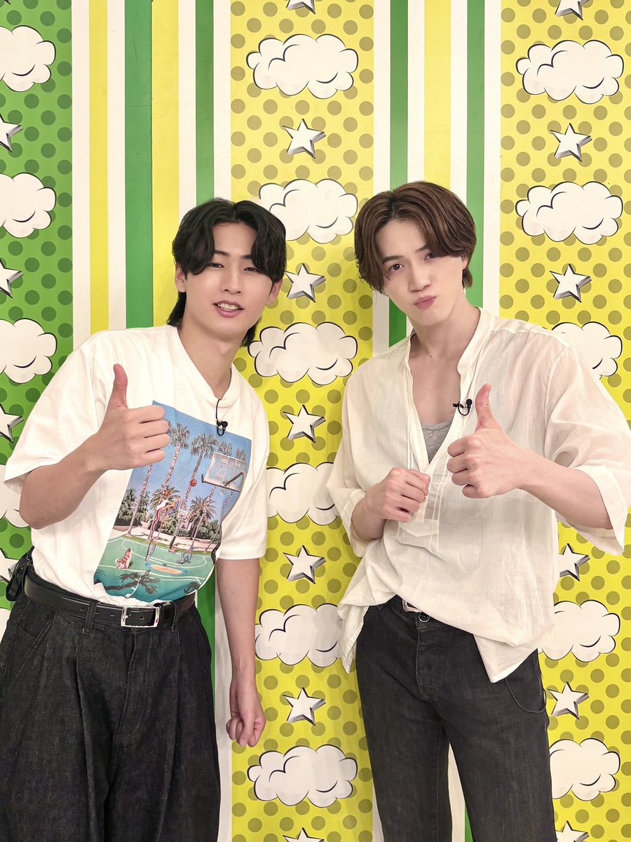 jr_official_X's tweet photo. 今日23:15から放送の
『 #かまいガチ 』にKEY TO LITより
#岩﨑大昇 と #猪狩蒼弥 が出演します💚🤍

大人気企画" 達成したら即帰宅 "に参戦👍🏻👍🏻

ぜひお楽しみに💨

#KEYTOLIT https://t.co/pckGajPWbc