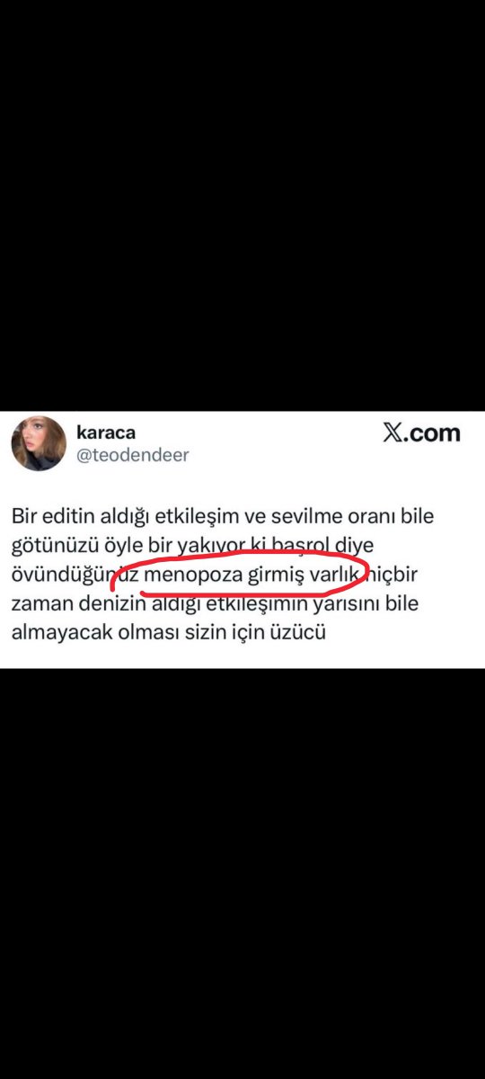 UmutFb6798's tweet photo. @leaharriington Cerene menopoz pedo teyze evinde otur gibi bunları yazan yüzlerce hesap varken bunu yazman komik durmuş kendi kitleni bilerek konuş altında kalma https://t.co/jS4M7Wx8Qg
