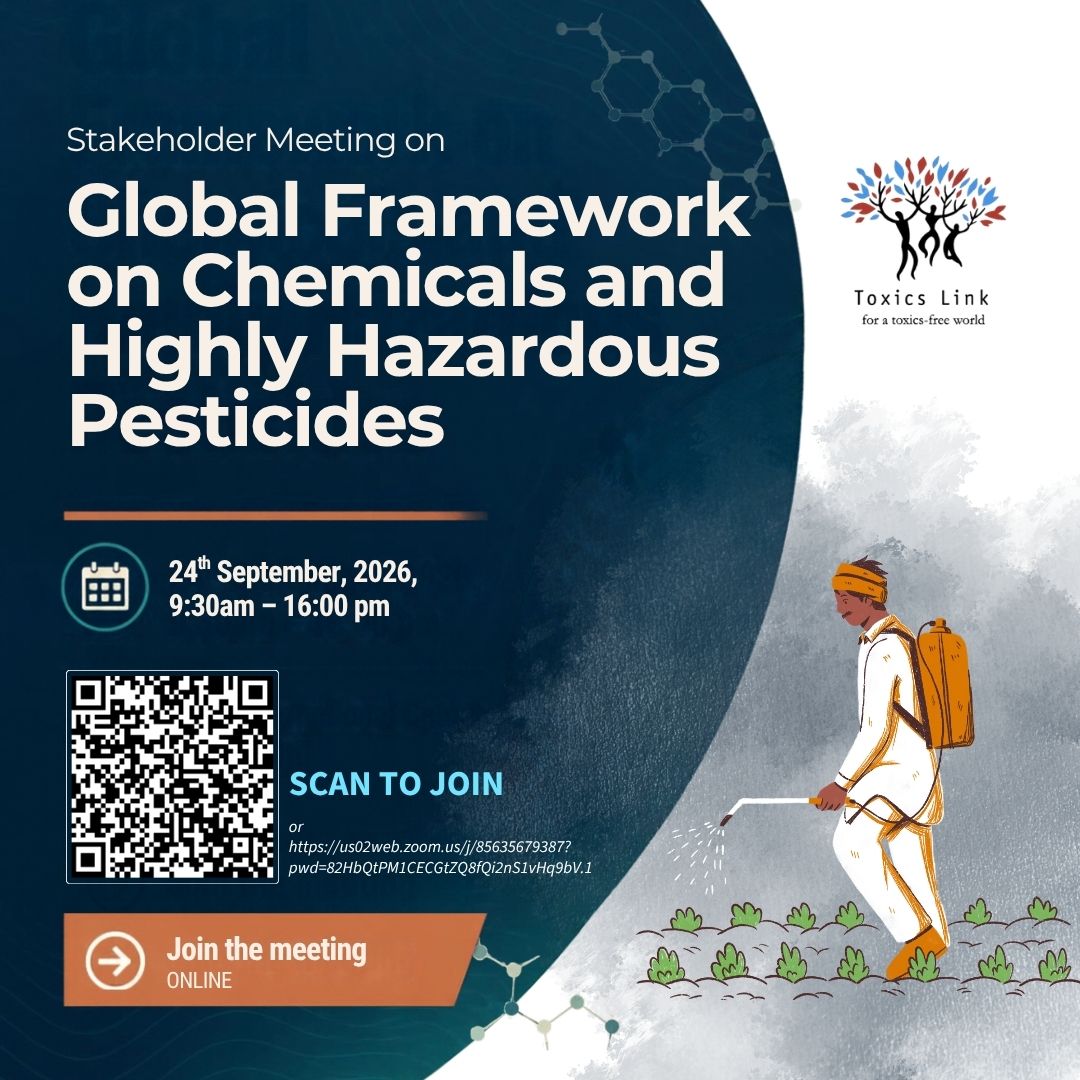 toxicslink's tweet photo. Join the Conversation on Safer #Chemicals &amp; #Pesticides 24 Sept, #ToxicsLink is bringing together experts, policymakers, researchers, civil society and other stakeholders for a discussion on the #GFC and #HHPs

Join https://t.co/bksZlgFeQz

#GFC #HighlyHazardousPesticides https://t.co/APNksYwDdP