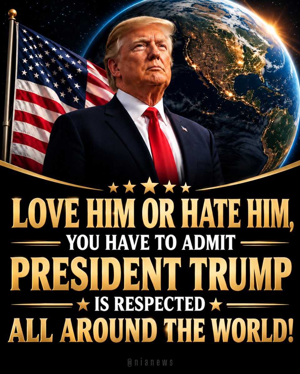 HazelLiaqa4848's tweet photo. Love him or hate him-but you have to admit that Donald Trump is respected around the world.
Agree or disagree? https://t.co/lzyQyH0pZZ