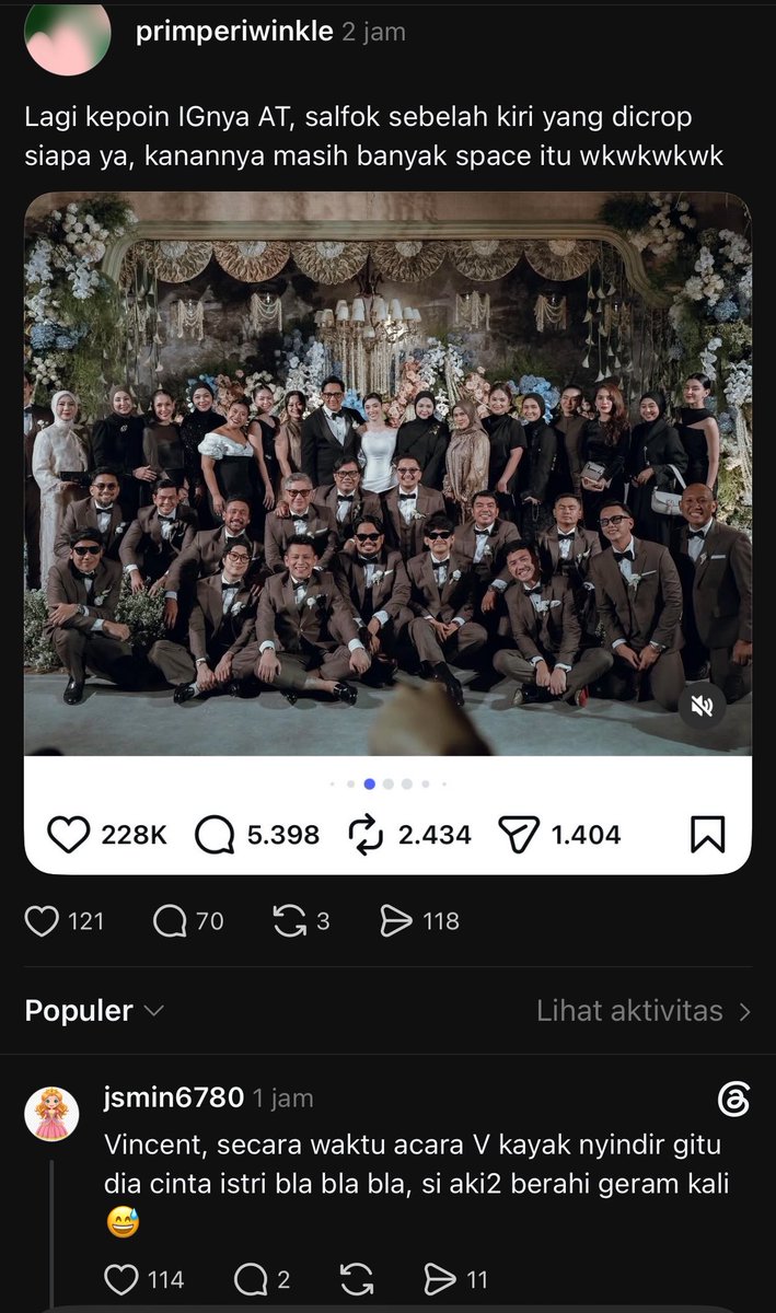 gIikowings's tweet photo. VINCENT DICROP SAMA KONDRE WKWKWK 😭

Vincent waktu speech : 
“beberapa minggu ini saya sendiri ditinggal istri, kalau ada yg mau menemani, saya tidak mau. saya mencintai istri saya.” 

😭😭😭 https://t.co/6k9WASwrOK