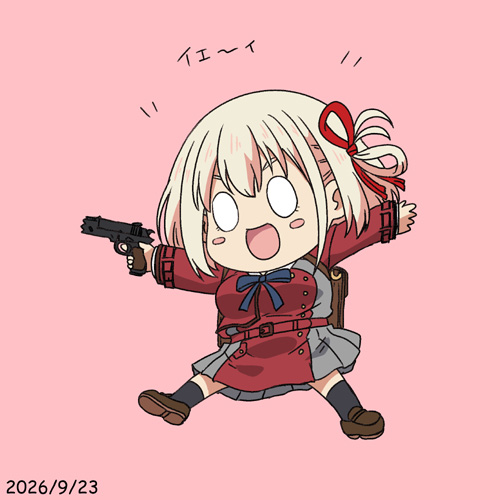 nanashirogorou's tweet photo. 錦木の千束師匠がお誕生日だった！続編楽しみ！！！
#錦木千束生誕祭2026
#リコリコ https://t.co/NNm84B3WBC