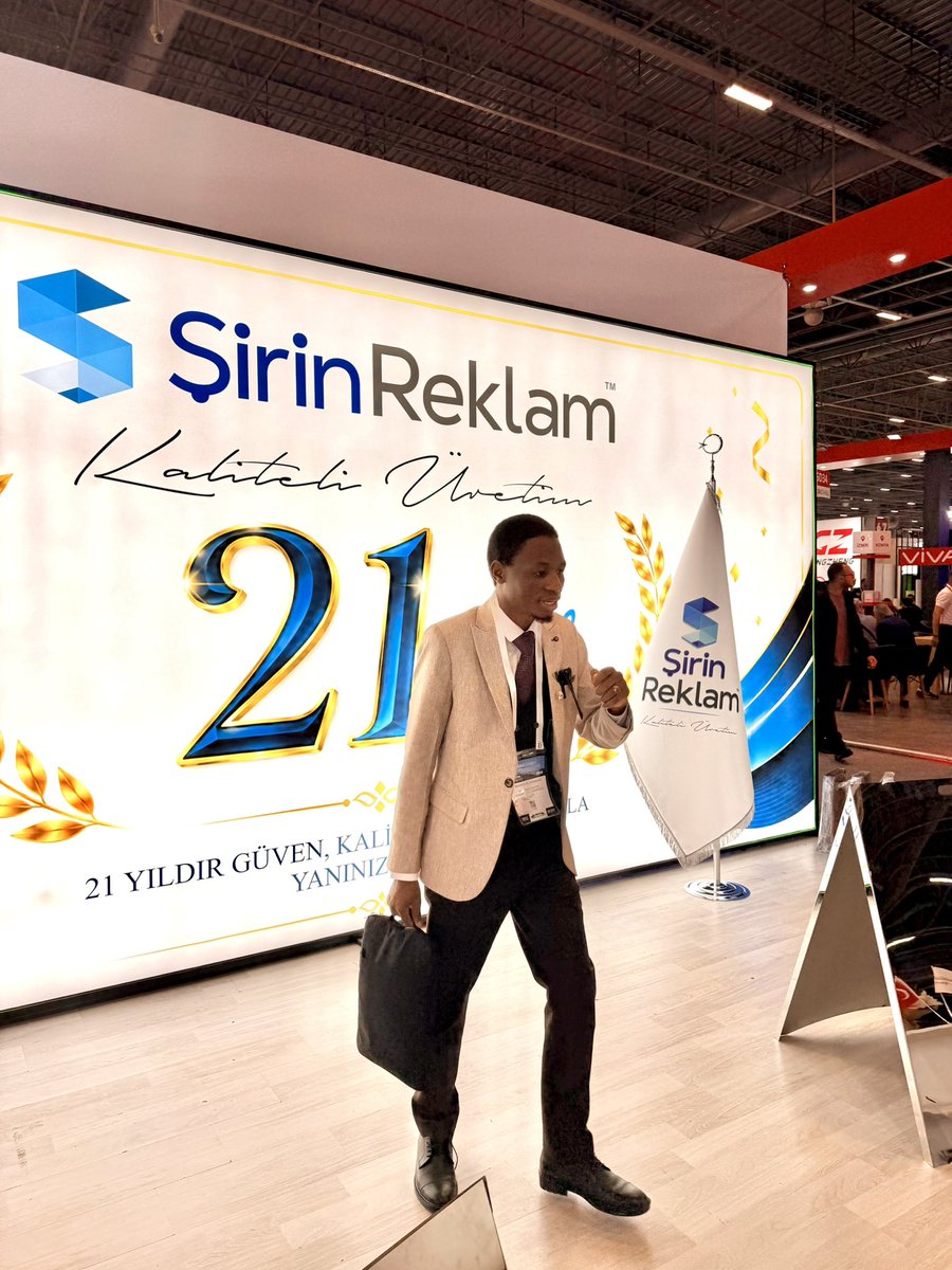 Yar33ma_Cisse's tweet photo. Today, from Istanbul, Türkiye, I am delighted to be part of @sign_istanbul SIGN Istanbul 2026, the 27th International Advertising Industry and Digital Printing Technologies Fair.

On behalf of @Almuwaffaq4Egy I would like to express our sincere gratitude to the organizers, exhibitors, business leaders, and professionals who have made this international gathering possible.

For us, this is more than an exhibition. It is an opportunity to discover innovation, build international relationships, explore new technologies, and create new business opportunities between Türkiye, Africa, and the wider global market.

We are particularly grateful for the opportunity to represent our business interests from Nigeria, 🇳🇬 Egypt 🇪🇬 and Africa and to connect with companies and professionals from around the world.

We look forward to learning, building meaningful partnerships, and bringing valuable opportunities and ideas back to our markets.

Thank you, @sign_istanbul and thank you to everyone who has welcomed us here. Especially the Government of @Turkey ! 

CEO Almuwaffaq 
Yareema Cisse