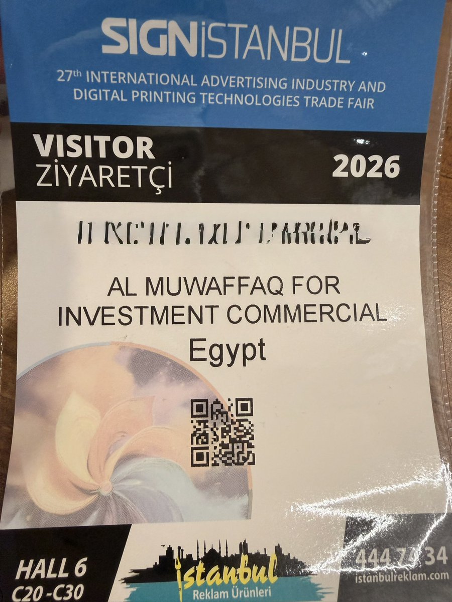Yar33ma_Cisse's tweet photo. Today, from Istanbul, Türkiye, I am delighted to be part of @sign_istanbul SIGN Istanbul 2026, the 27th International Advertising Industry and Digital Printing Technologies Fair.

On behalf of @Almuwaffaq4Egy I would like to express our sincere gratitude to the organizers, exhibitors, business leaders, and professionals who have made this international gathering possible.

For us, this is more than an exhibition. It is an opportunity to discover innovation, build international relationships, explore new technologies, and create new business opportunities between Türkiye, Africa, and the wider global market.

We are particularly grateful for the opportunity to represent our business interests from Nigeria, 🇳🇬 Egypt 🇪🇬 and Africa and to connect with companies and professionals from around the world.

We look forward to learning, building meaningful partnerships, and bringing valuable opportunities and ideas back to our markets.

Thank you, @sign_istanbul and thank you to everyone who has welcomed us here. Especially the Government of @Turkey ! 

CEO Almuwaffaq 
Yareema Cisse