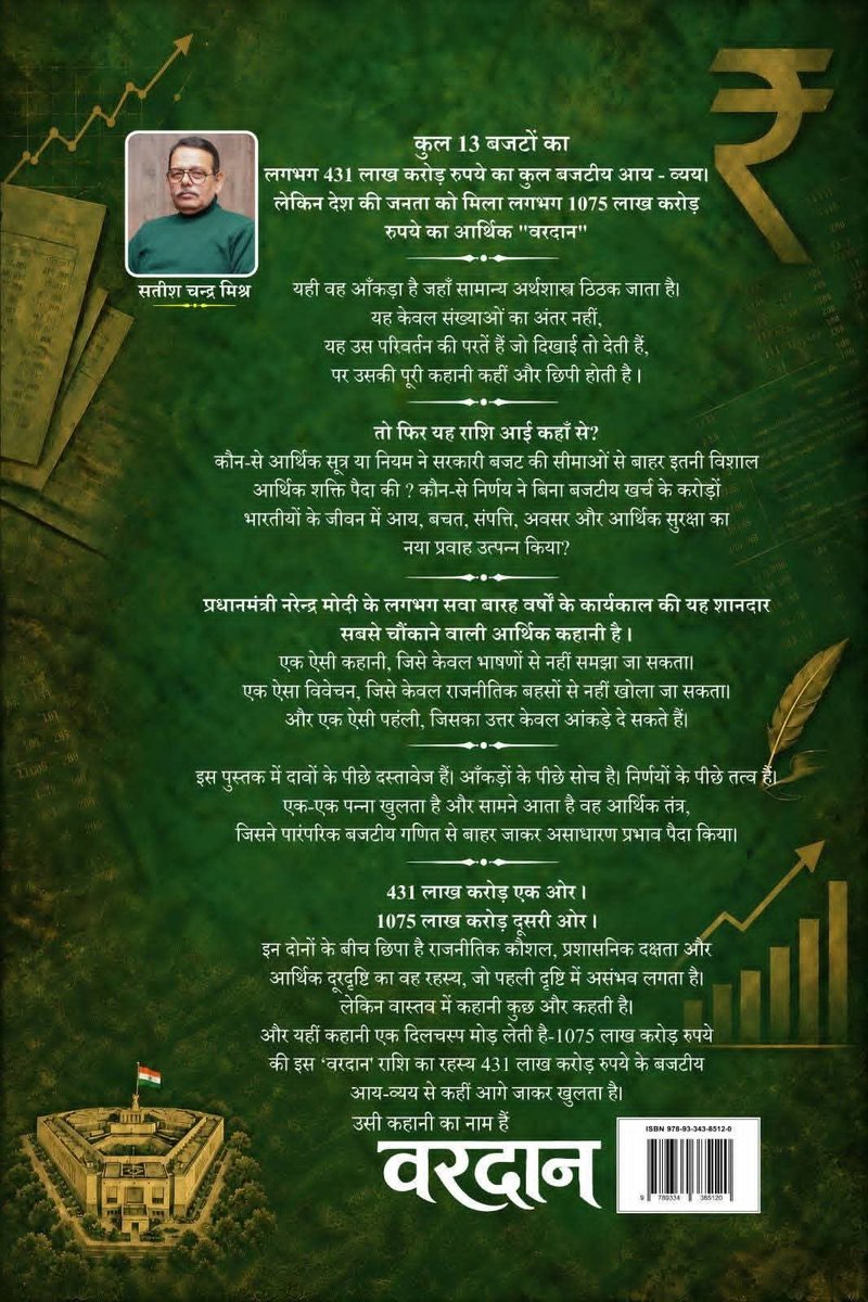 mishra_satish's tweet photo. बाबा विश्वनाथ की कृपा से प्रतीक्षा समाप्त हुई...!!!🙏🏻
आप सभी प्रबुद्ध पाठक लगातार यह जानने को उत्सुक थे कि मेरी पुस्तक आखिर कब उपलब्ध होगी। आज वह बहुप्रतीक्षित क्षण आ गया है और आप सभी मित्रों की जिज्ञासा का उत्तर पूरे हर्ष के साथ आपके सम्मुख प्रस्तुत है।
मेरी पुस्तक वरदान amazon पर बिक्री के लिए उपलब्ध हो गयी है। अब आज से मैं प्रतीक्षा करूंगा आपकी प्रतिक्रियाओं, आपके reviews की।🙏🏻

​पुस्तक 'वरदान' (Vardan) के लिए amazon का लिंक यह है:
https://t.co/boJuoiHO8u