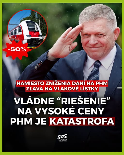 MarianViskupic's tweet photo. ⛽ “RIEŠENIE“ VLÁDY NA VYSOKÉ CENY BENZÍNU A NAFTY JE KATASTROFA.
Ceny na pumpách už prekročili 2 € za liter a vláda prišla so “skvelým” riešením. Dajú ľuďom zľavy na vlaky. 🤦‍♂️
❓ Pýtam sa, ako toto pomôže ľuďom, ktorí žijú v okresoch, kde nie je ani kilometer železníc? Na slovensku máme vyše 2900 obcí, železnica nie je vo vyše 2100 z nich.
❓ Ako to pomôže remeselníkovi, ktorý asi nebude cestovať vlakom so zbíjačkou, miešačkou či ďalším náradím?
❓ Ako to pomôže živnostníkovi, ktorý musí autom chodiť za zákazníkmi? Kuriérovi, servisnému technikovi alebo človeku, ktorý každý deň dochádza autom do práce?
Robert Fico ešte v opozícii sľuboval, ako zatočí s vysokými cenami palív. Dnes je premiérom a neurobil nič. Pardón urobil - zvýšil DPH z 20% na 23%... a tak ešte zvýšil ceny.
My pritom riešenie predkladáme konzistentne. Navrhovali sme ho už v roku 2022 a predkladáme ho opakovane aj v tomto volebnom období.
👉 Znížme DPH a spotrebnú daň z palív.
Vláda má riešenie priamo vo svojich rukách. Namiesto toho ide drahé tankovanie riešiť lacnejším cestovaním vlakom. 🤦‍♂️
PS: Zníženie daní nie len že zníži ceny, ale aj zvýši predaj PHM. Takto sa státu zvýšeným predajom peniaze vrátia. Teda win win win situácia. Občania budú mať nižšie ceny, ekonomika vyšsiu konkurencieschopnosť a štát nebude mať výpadok príjmov.