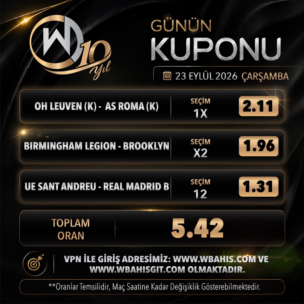 wbahisco's tweet photo. ⚽️ #wbahis Analiz Ekibinden işte Günün Kuponu! �� Güncel Giriş İçin: https://t.co/Sv77gIA8b8 https://t.co/TEsPS5jFL8