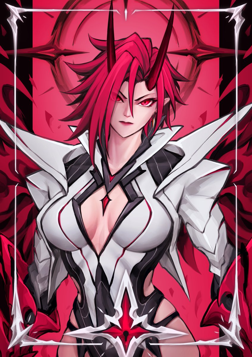 Xro22Am's tweet photo. Charracter Card Red Demon https://t.co/s1XaqTWelY