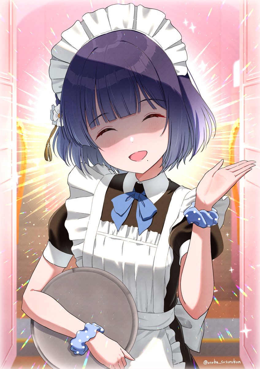 osoba_susurukun's tweet photo. 密かに通っているメイドカフェに帰宅したら秦谷さんにお出迎えされた https://t.co/TXHZcohvMt