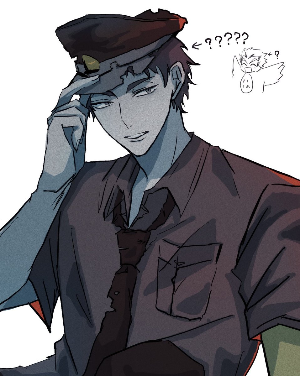 Tttma_Dn3's tweet photo. 本当は全身描いてたけど腕ないのよろしくないかなって思て　というかこのグッズなんやねん　ありがとうね https://t.co/c9OQMuI7Nf