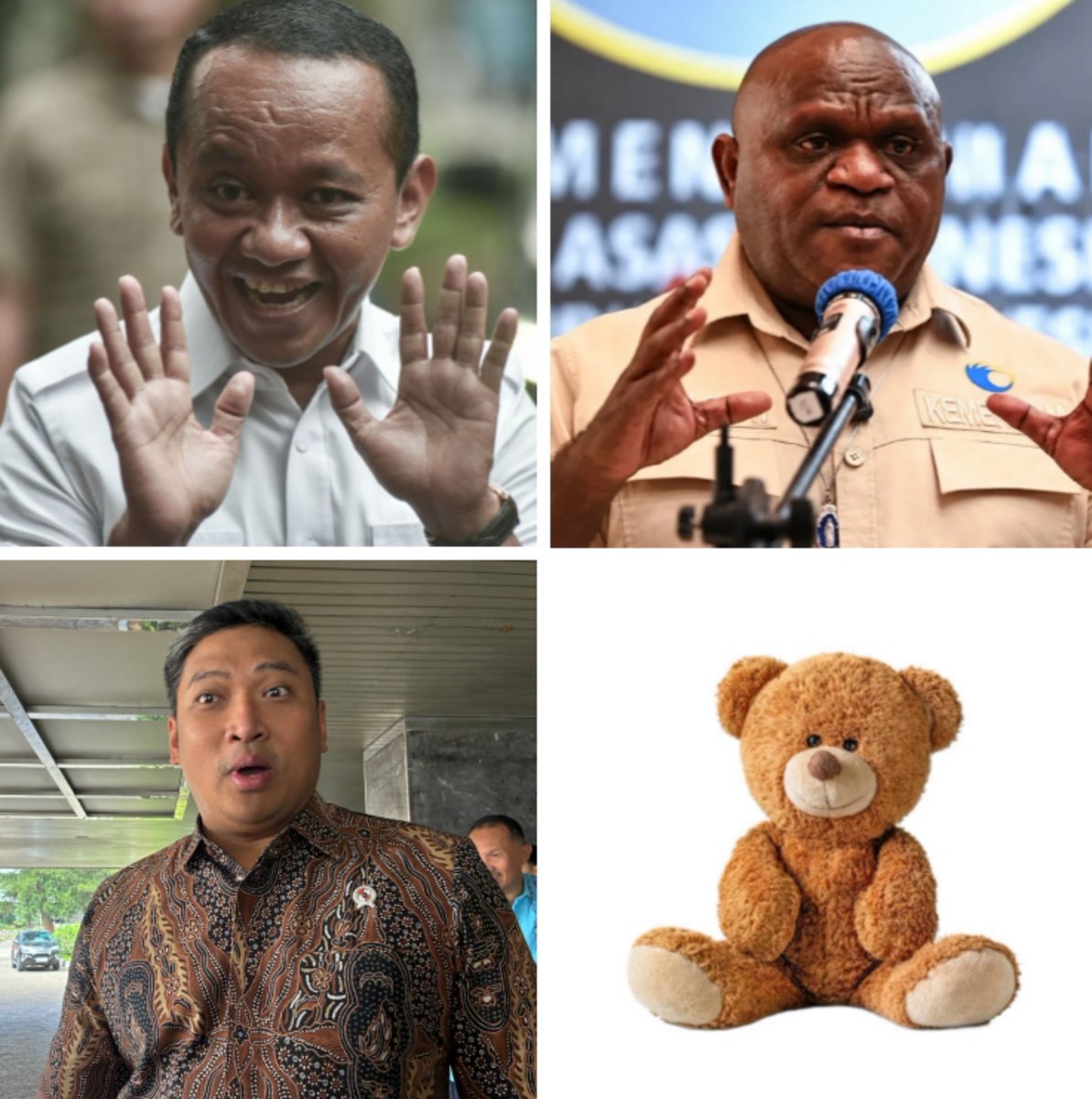 satirnesia's tweet photo. calon-calon pengganti gibran sbg wapres. https://t.co/VLMUWDrXKU