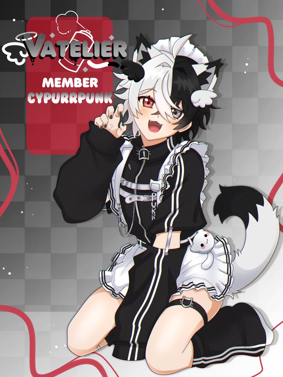 VATELIERstudio's tweet photo. VATELIER 

New member reveal •🛜🪽•

Our amazing second member is
Vateliers very own virus turned catboy @cypurrpunk 🩵 https://t.co/0Kt9o581BF