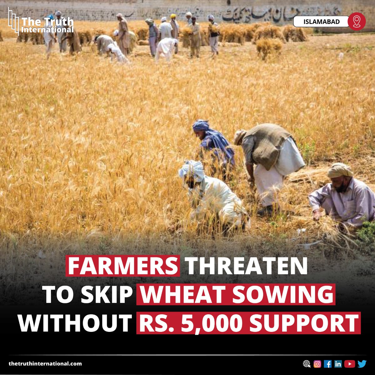 ttimagazine's tweet photo. Farmers Threaten to Skip Wheat Sowing Without Rs. 5,000 Support
FOR FURTHER DETAILS: https://t.co/0yU2D4oik5
#Farmers #Threaten #Skip #Wheat #Sowing #Rs5000 #Support #TTI https://t.co/8O2EbotCLZ