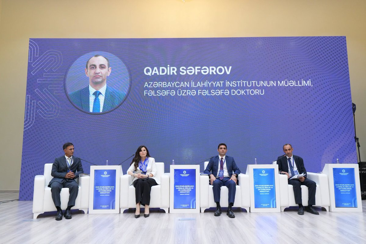 scaragovaz's tweet photo. “Dinin siyasiləşdirilməsi: çağırışlar, risklər və din xadimlərinin məsuliyyəti” mövzusunda konfrans işini yekunlaşdırıb.
https://t.co/pMNF5mfgBY
#diniqurumlarlaişüzrədövlətkomitəsi #dövlətvədin #dinsiyasəti https://t.co/knJkSIm5Mb