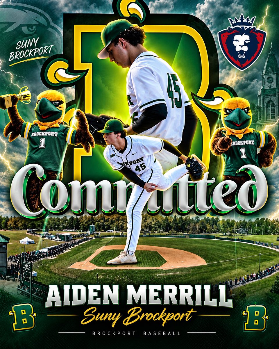 NEPridebaseball's tweet photo. 🚨Commitment Alert 🚨 

‘27 RHP Aiden Merrill (Ballston Spa, NY) has committed to SUNY Brockport in upstate NY!

Congrats to Aiden &amp; his family!

#lionsquad #evoarmy #unmatched #anothaone #ourplayersgoplaces https://t.co/ZyRE0Aq2vJ