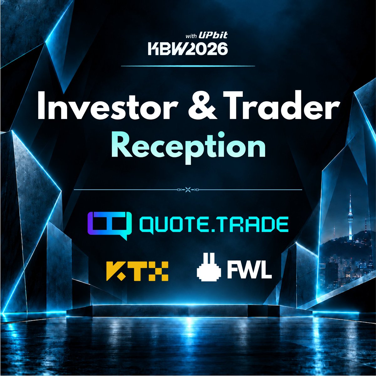 KTX_Exchange's tweet photo. Dear crypto traders, founders, and investors in Korea

KTX is coming to Seoul during @kbwofficial 

Join the event and connect with the KTX team, investors, traders, and amazing founders!

🎫 Register: https://t.co/87ZeoeDWoh
⏰ Sep 30th Evening 
📍 Seongsu, Seoul https://t.co/ViYJzv7iYJ