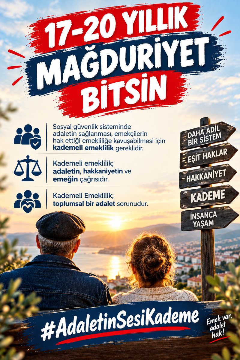 hleonardox's tweet photo. Ayrıcalık değil, hakkaniyet istiyoruz!
Kademeli emeklilik toplumsal bir adalet sorunudur ve memleket meselesidir.
Kademeli emeklilik anayasal bir haktır ve acilen yasalaşmalıdır.
Emeğin ve emekçinin ekmeğiyle oynanmaz bu kul hakkına girer 

#AdaletinSesiKademe https://t.co/1RxpHOcaO6