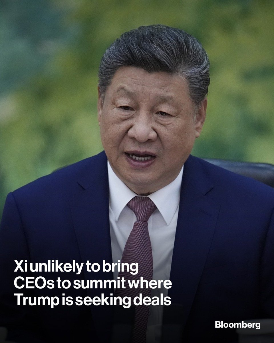 Loxandapp's tweet photo. The upcoming summit between Donald Trump and China’s Xi Jinping will bring together a robust group of US corporate leaders, but there will not be a comparable Read more: Follow the Loxand channel on WhatsApp: https://t.co/PE0guBnKCA

📷: Iori Sagisawa/POOL/Getty Images https://t.co/TzmqnHgqmc