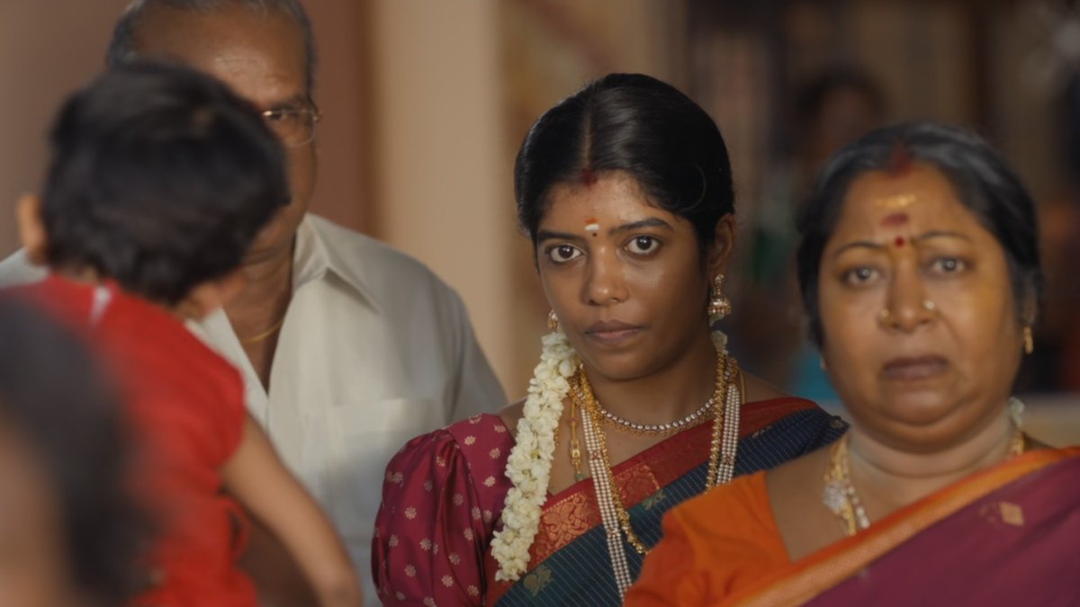 Aneesh_98's tweet photo. #SumithraDevi as Keerthi delivers a standout performance, giving the character warmth, emotional depth & a striking presence. She makes every moment count, leaving a lasting impression and making Keerthi one of the film’s most memorable characters. ❤️🔥👏✨
#ModhaRathiri ❤️ https://t.co/ATaZFG0daO