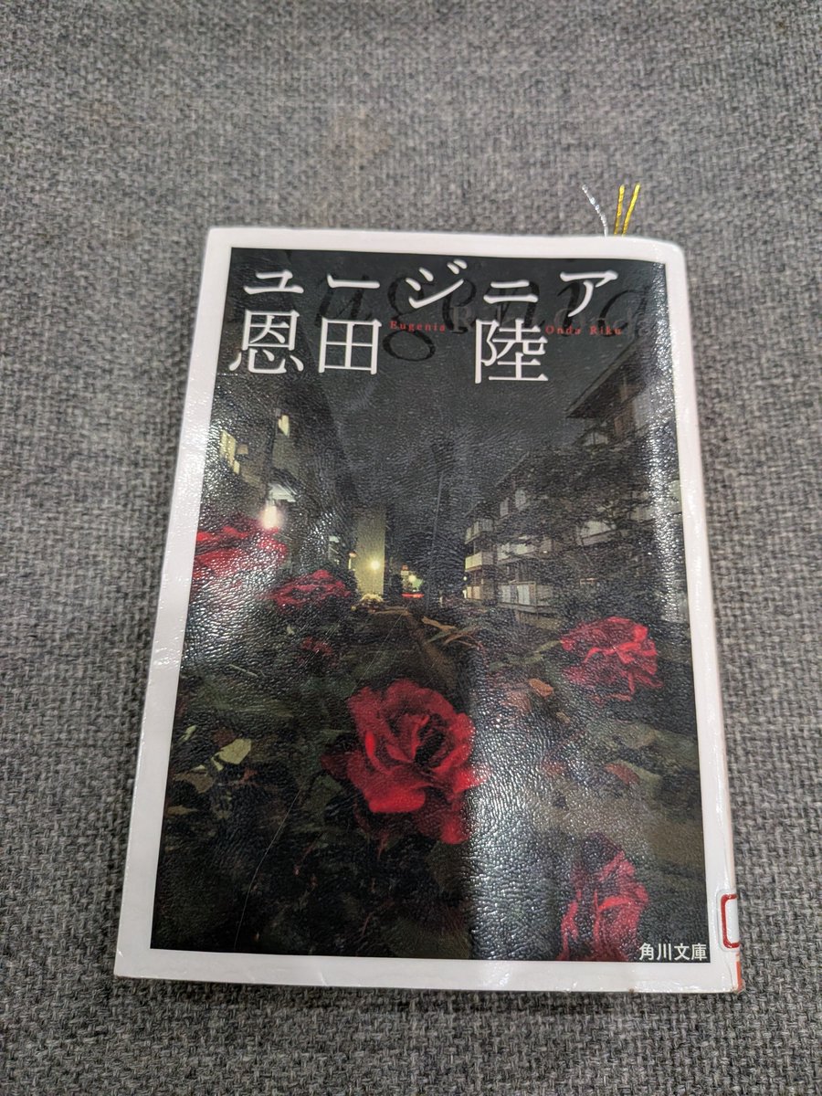 u_cch1's tweet photo. 最近読んだ本たち。

未来⋯哀切&amp;不快
ユージニア⋯鬱屈
架空犯⋯応報
廃用身⋯悲愴

#読了 https://t.co/palzSaJFKR