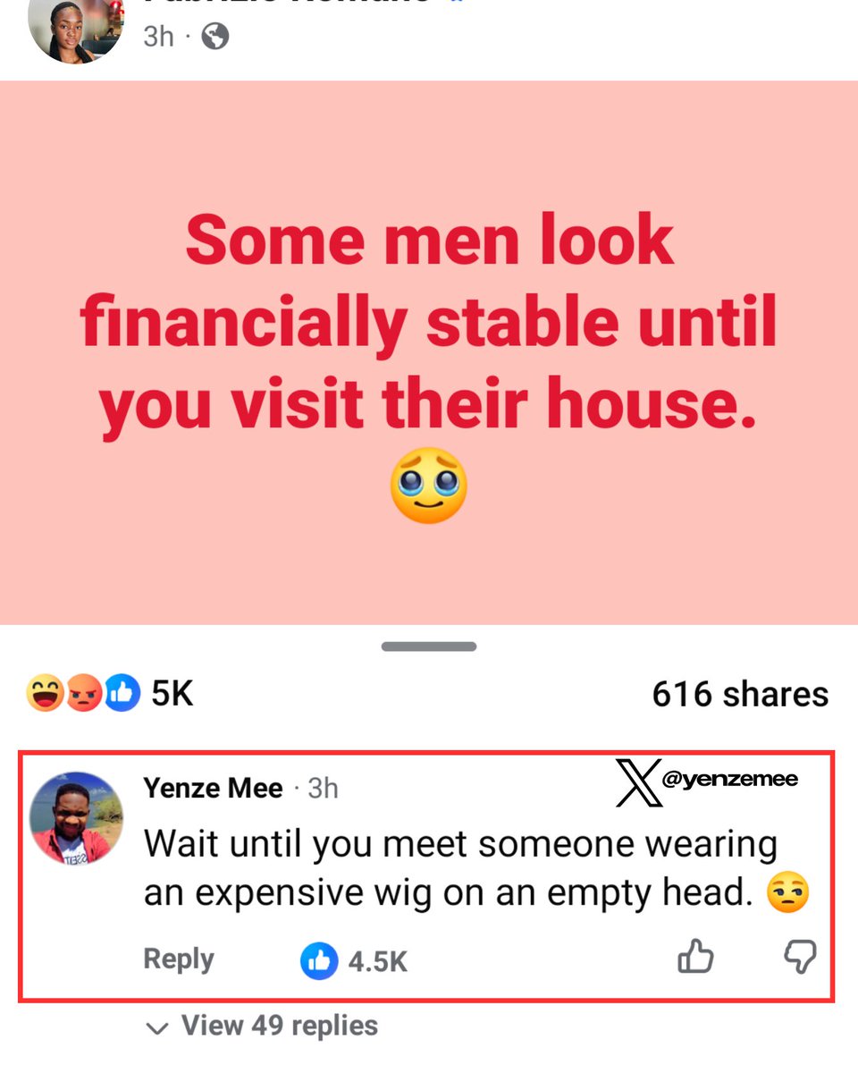 yenzemee's tweet photo. She came for our houses, I came for their IQ. https://t.co/hU3OHF5PZo