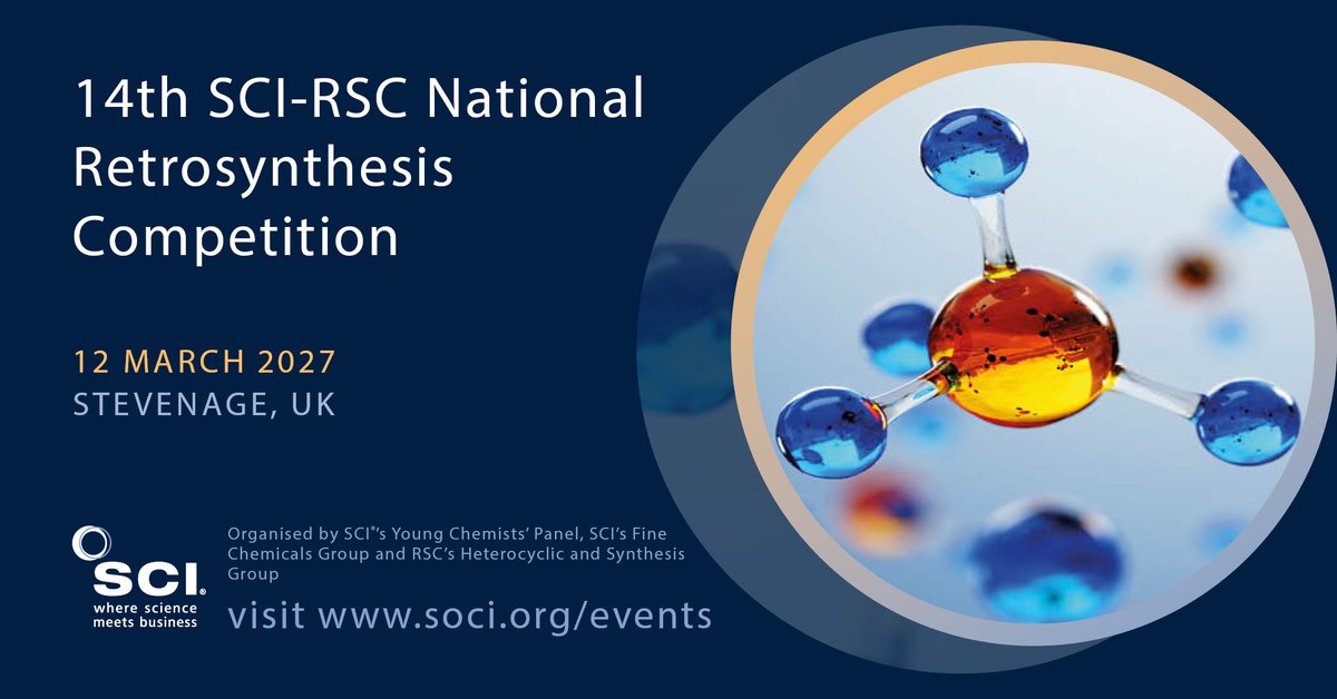 SCIupdate's tweet photo. 📢 First-round molecule released! https://t.co/Kj6fkXvPai
The 14th SCI-RSC Retrosynthesis Competition is now open! This year’s target molecule is Daphcalycine B. Entries for Round 1 close 4 Dec 2026. Open to UK &amp; Ireland. Sponsorship opportunities available. Finals on 12 March 27 https://t.co/CNOom8paUh