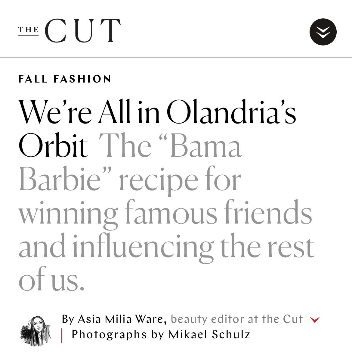 BingeVibes90's tweet photo. TODAY IS A BUSY DAY!!! The Cut has published their article of Olandria! 

GORGEOUS. Love! 

https://t.co/ax9XPwOmD3 https://t.co/ZenHCAYhnh