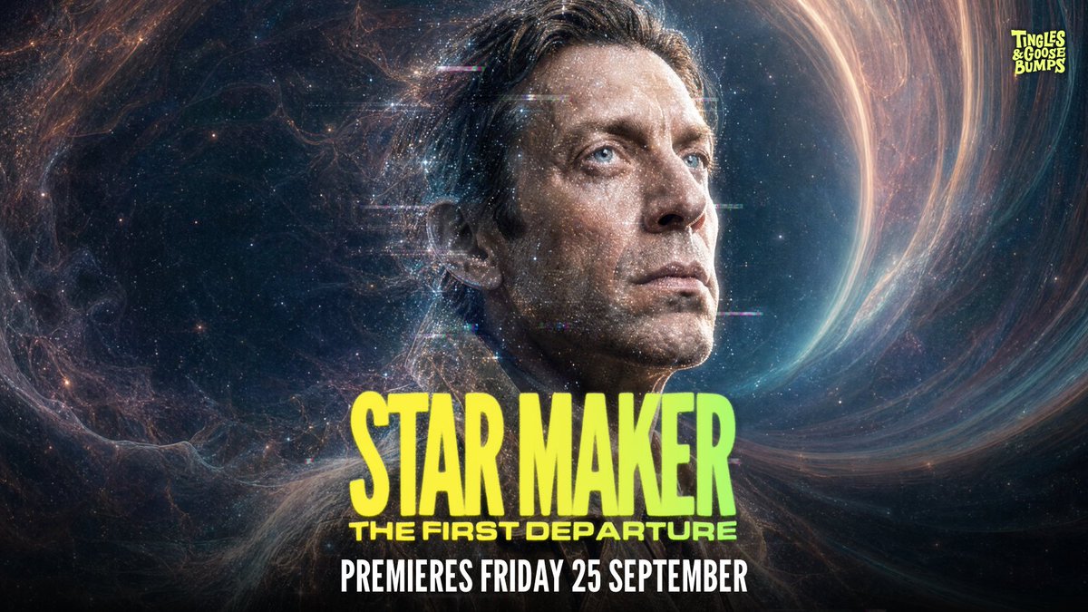 TingleGoosebump's tweet photo. One night the whole universe fell on him, and instead of looking away, he looked up.

STAR MAKER: The First Departure. Made with AI, directed by people.

Premieres Fri 25 Sept, 16:00 CEST https://t.co/fNQ5PC3tPO