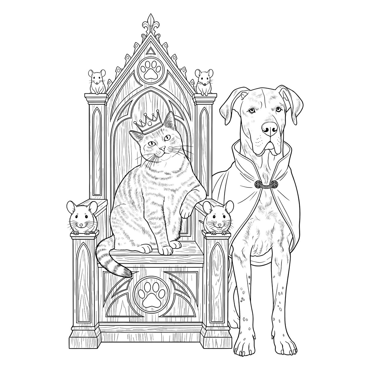 dianamarine__'s tweet photo. A little royal family 👑🐱🐶🐭
The king, his loyal companion, and their tiny guardians 🐾✨#DigitalArt #DigitalArtist #PetArt #FantasyArt #CharacterArt #AnimalArt #CatArt #DogArt #ArtCommission #CommissionOpen #ArtistOnTwitter #ArtShare #Illustration #CuteArt #FantasyIllustration https://t.co/acgFOdacLD