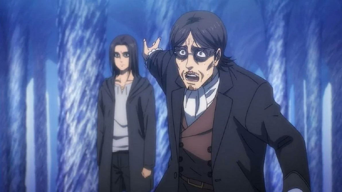 rue_story's tweet photo. Grisha Yeager really had the most stressful life in anime history. His sister gets killed, his first wife turns into a titan and eats his second wife, his oldest son betrays him, and his youngest son literally manipulates his memories from the future to force him into a massacre. The man could not catch a break.