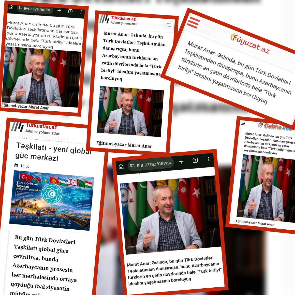 anarmurat's tweet photo. Doç.Dr. Fatih Çağatay Baz ile TDT: Yeni Küresel Güç Merkezi ve Azerbaycan'ın TDT'deki Rolünü "değerlendirdik. Mülakatımız, Azerbaycan'da bir çok internet haber sitesinde yayınlandı.  
https://t.co/oDmQ6rCpVc https://t.co/7XuPVs2X4F