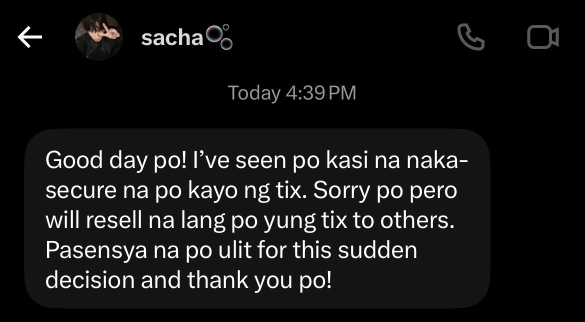 bhellahaulz's tweet photo. irresponsible seller
potential scammer

@sunwonreads

i hope you’ll really sell the ticket to ur pamangkin as u claimed if u cancelled our confirmed transaction just to sell it for profit then shame on u may the universe handle the karma

thyre selling : box prem b 3,800 sec 521 https://t.co/VJX4sIAEHW