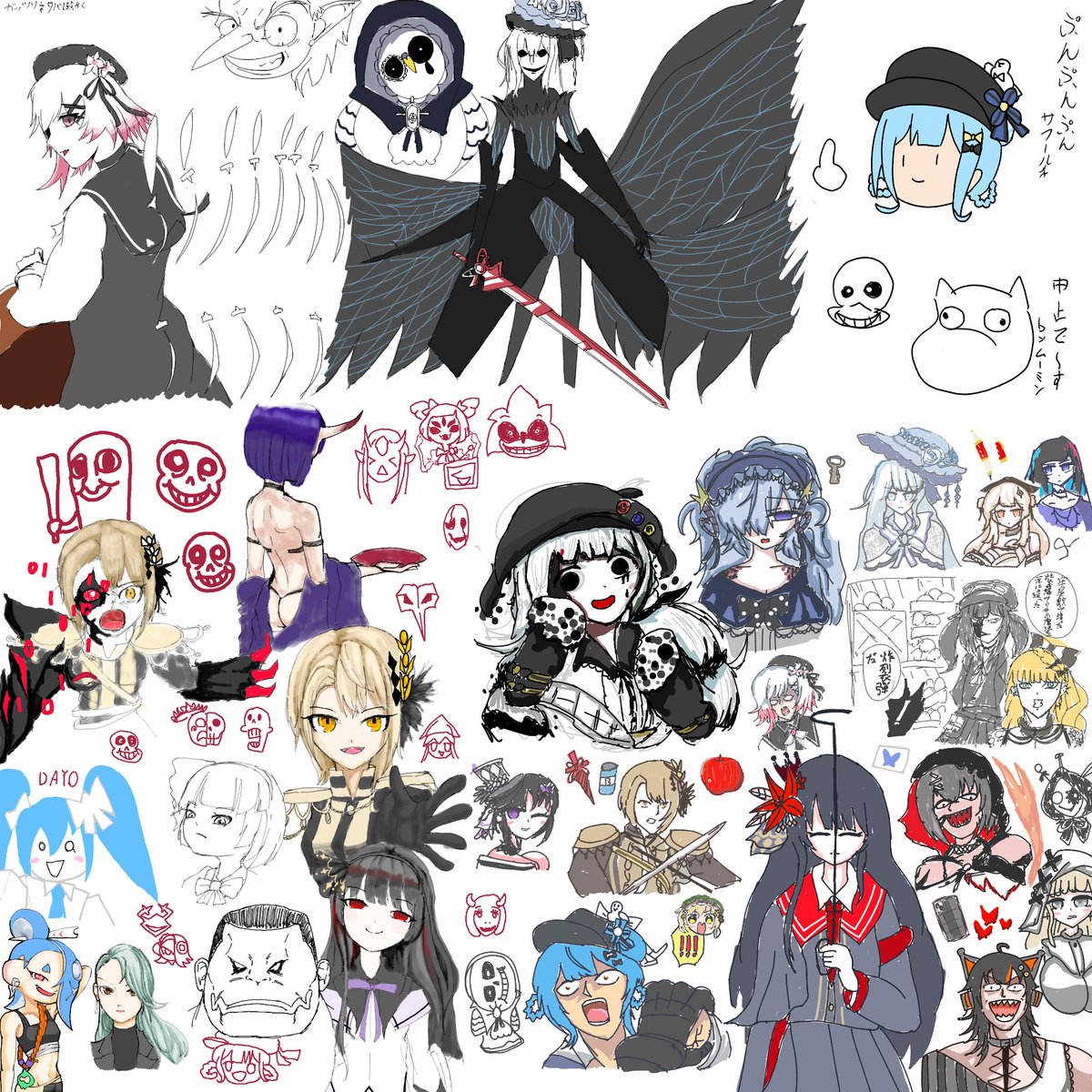key_yan0424's tweet photo. オサムイモン絵茶部
いつもの３人でネタバレ絵と諸々いっぱい描きました
ご参加いただき、ありがとうございました。
#まのさばネタバレ https://t.co/qGB9PBOkew