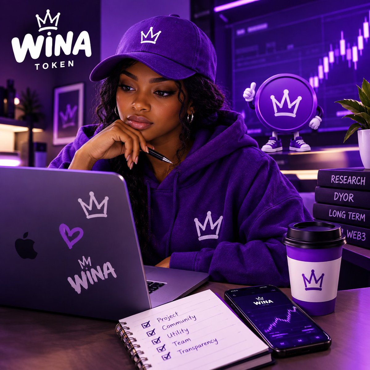 EXcel_91's tweet photo. When you start treating crypto like an investment instead of gambling, you become more careful about where you put your money.

That’s why I’m paying attention to @WinacoinDao while it’s still early.

Don’t just ape in because you saw a shill. Take your time, look into the project, study the community and see what you find.

And if you spot anything troubling, hit my DM or report to project handle.... and it will be sorted out

The goal isn’t to hide anything.
We are here to build long term 💧

Transparency first. Always. 💜🏆

$WINA