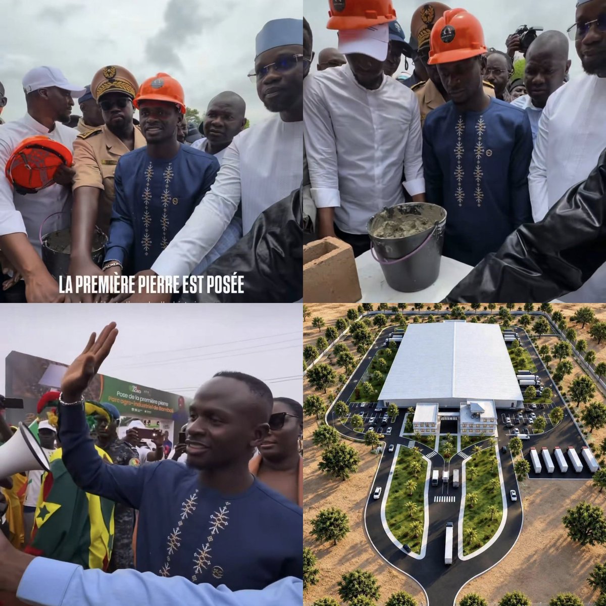 idextratime's tweet photo. 🚨 NEW : Sadio Mané meresmikan investasi pribadi sekitar $20 juta (Rp356 miliar) untuk proyek SM10 Agro, sebuah taman agro-industri di kampung halamannya Bambali, Senegal. Peletakan batu pertama dilakukan pada 19 September kemarin.

Fasilitas yang akan menyortir dan mengekspor mangga segar sekaligus mengolahnya menjadi pulp/puree, buah kering, dan mentega mangga

Kompleks ini mencakup :
• Luas 500 hektar
• Ditanami 78.000 pohon
• 4 unit pengolahan, pusat pelatihan, dan riset
• Membuka 1.000 lapangan pekerjaan (beberapa laporan menyebut bisa naik sampai 2.500)

Menambah deretan infrastruktur yang telah ia bangun untuk desanya, mulai dari Rumah sakit, Sekolah, Lapangan bola, Jaringan internet, Masjid, Pom bensin, toko roti dll. 🫡
