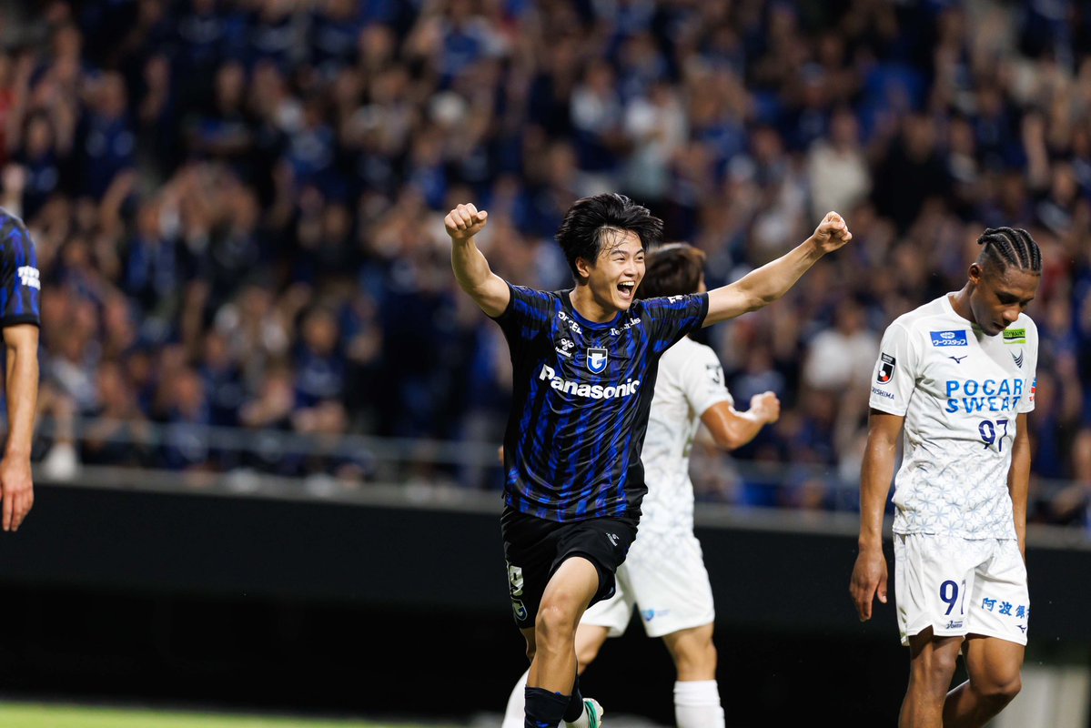 GAMBA_OFFICIAL's tweet photo. ㊗️プロ初ゴール㊗️

#池谷銀姿郎
#ガンバ大阪 #GAMBAOSAKA https://t.co/doxRqYWaKi