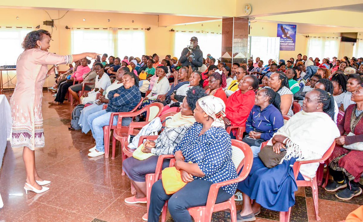 LindaMwananchi_'s tweet photo. As part of our ongoing engagement with Mlima women in support of Edwin Sifuna and Linda Mwananchi, Pauline Njoroge was in Kiambu County today for a lively conversation with women from different walks of life about the issues facing our country.

The chants of WANTAM and Sisi Ndio Sifuna rang out loud and clear!