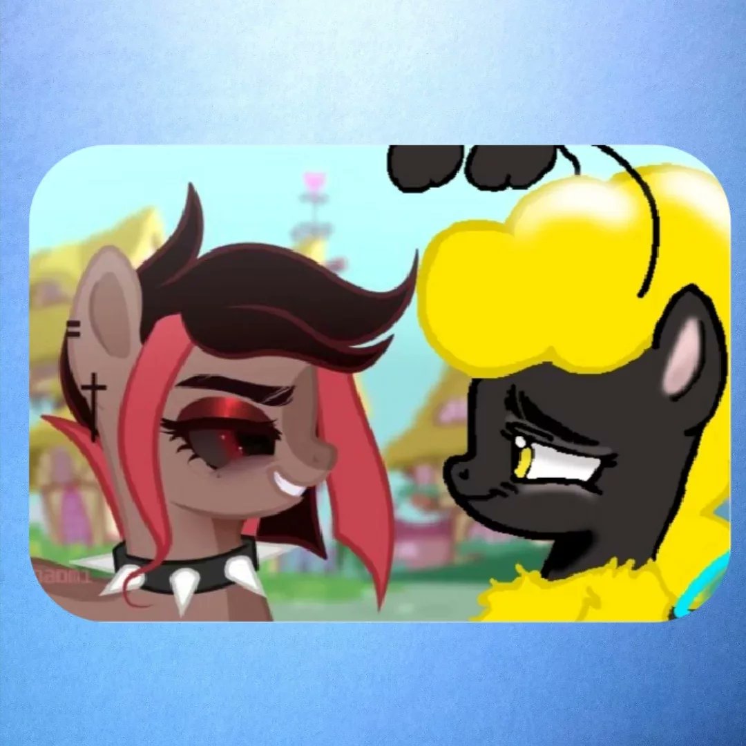VioletteTimbers's tweet photo. Collaboration with Sfer. Thank you for this collaboration—I’m truly happy. My pony OC is called Ninfea, and she has found a new friend. https://t.co/jgNiAxFoiP