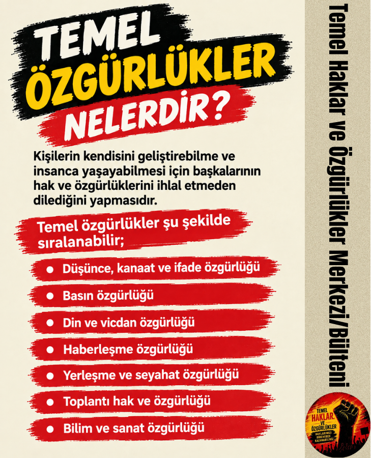 TemelHklrResm8's tweet photo. Temel Haklar ve Özgürlükler Merkezi/Bülteni;

"Temel Özgürlüklerimiz Nelerdir;" https://t.co/wKS5mocxE5
