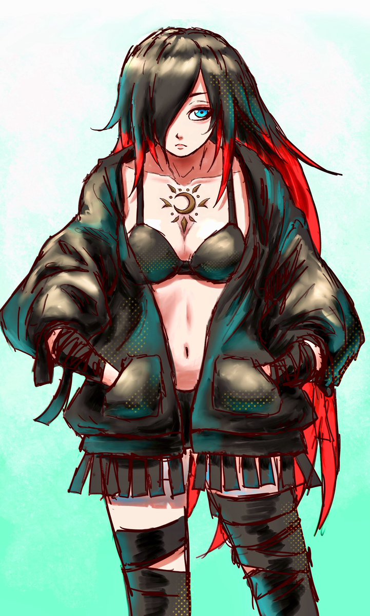 _9_ROW's tweet photo. クロウの初期衣装デザインが
めちゃくちゃカッコよくて好きなので
描きました🐦‍⬛
#GRAVITYDAZE #GRAVITYRUSH https://t.co/1pkj5RkaZE