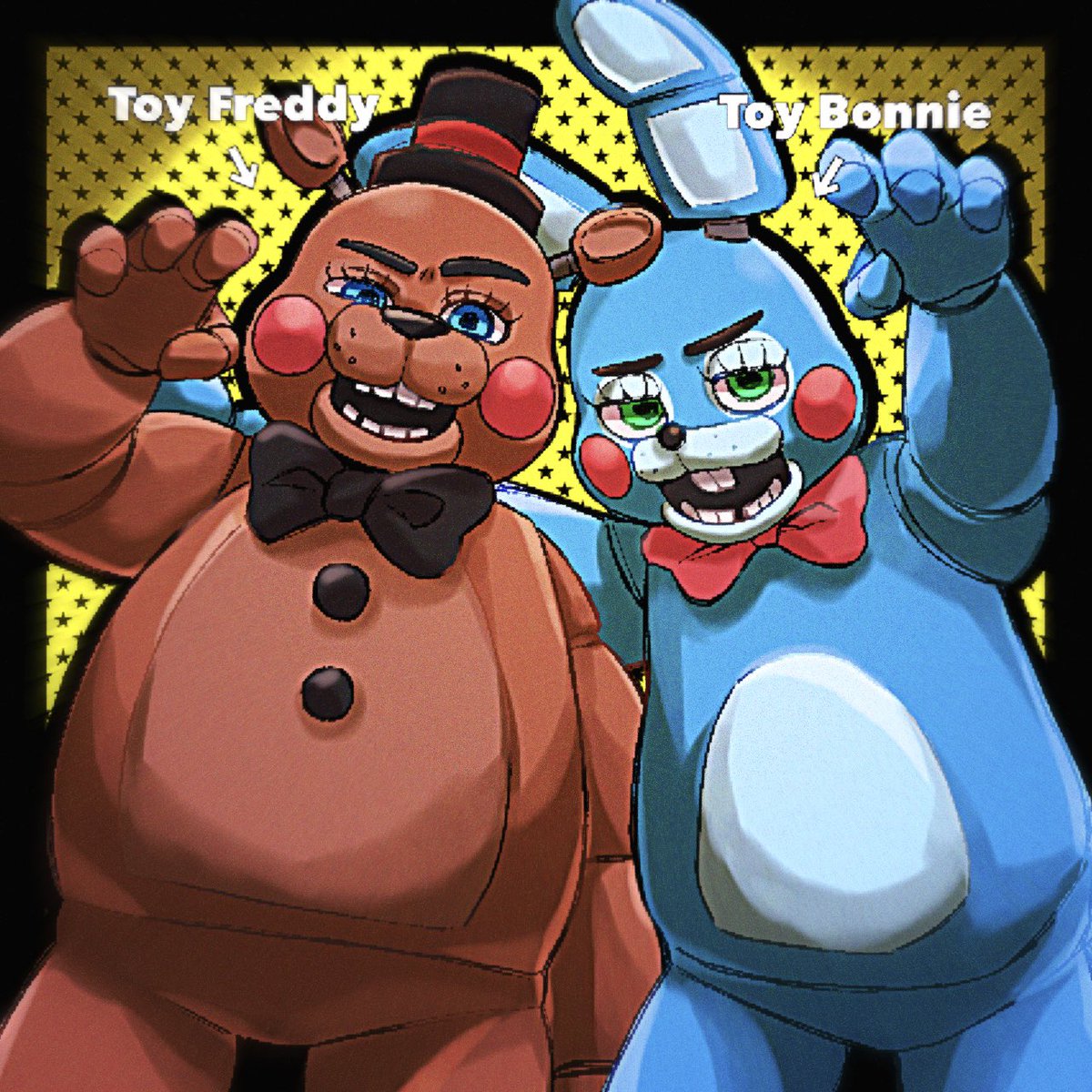 Je_13lly's tweet photo. トイシリーズ本当に可愛い〜♡
 #fnaf2 https://t.co/54to57L5sO