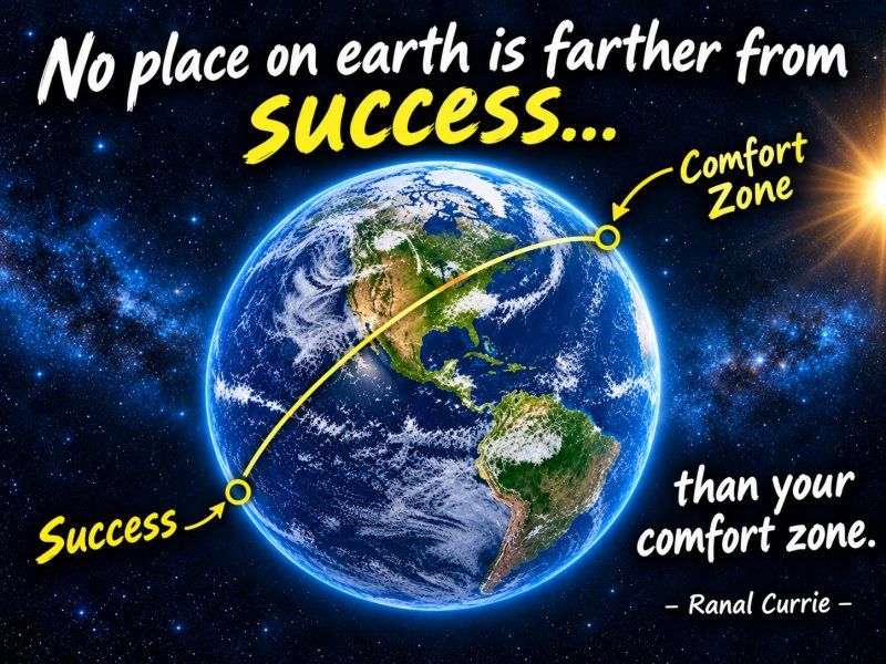 Ranal55's tweet photo. No place on earth is farther from success than your comfort zone.
#quote #quotesmith55 #Success #ComfortZone #WednesdayWisdom https://t.co/y1lSlVqVU1