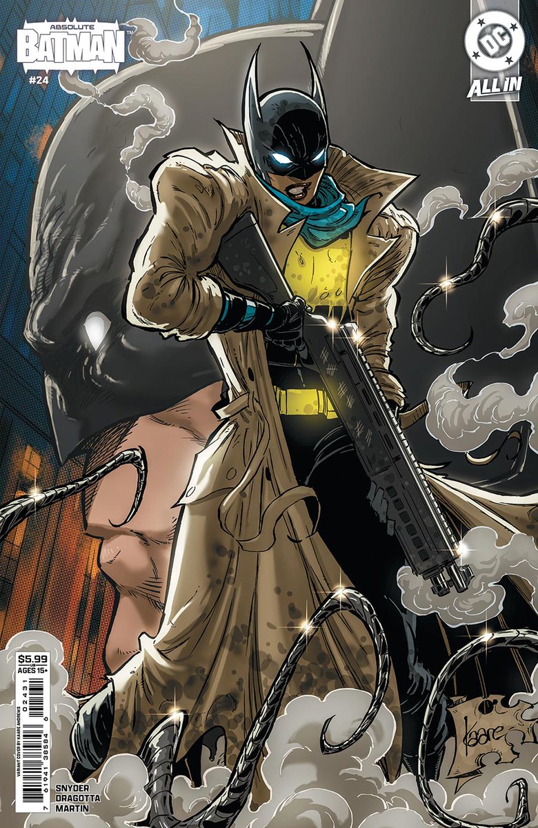 MidtownComics's tweet photo. WITHOUT THE BADGE…WITHOUT HER FATHER…ABSOLUTE BAT ENTERS THE SCENE.
In the battle of self, of Batman versus Batman, there can be only one.

🎉New from #DCComics on the shelves of #Midtown Comics for your #NCBD #comicbook haul!

😍 Covers by Sozomaika, Clay Mann, Filipe Andrade, Kaare Andrews  + more!
📚 Absolute Batman #24
✏️Scott Snyder 
🎨Nick Dragotta 
👉Add these covers to your New Comic Book Day Haul in DC's new releases for 9/23 -- https://t.co/6upZ32KgTT

@SOZOMAIKA @Clay_Mann_ @Ssnyder1835 @NickDragotta
#batman #batmancomics #absolutebatman #absolutebatmancomics #DCUniverse